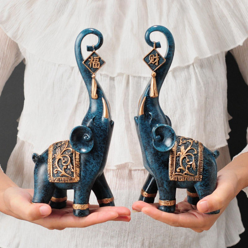 Estatuetas Elefantes Prosperidade 2 Peças - My Store