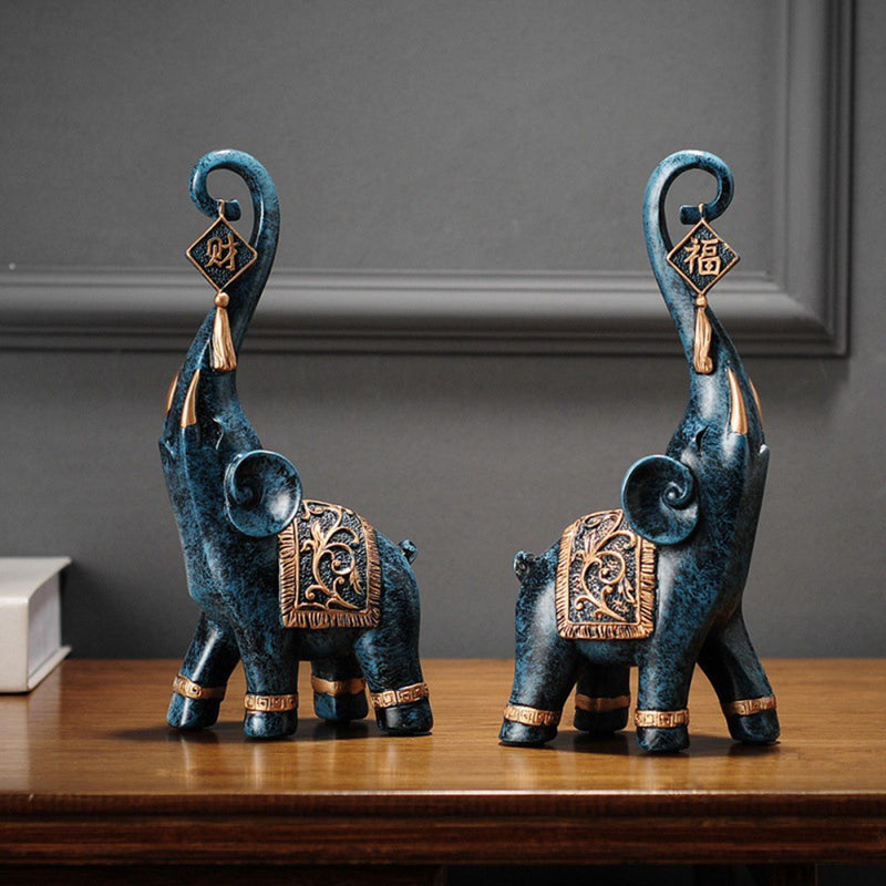 Estatuetas Elefantes Prosperidade 2 Peças - My Store